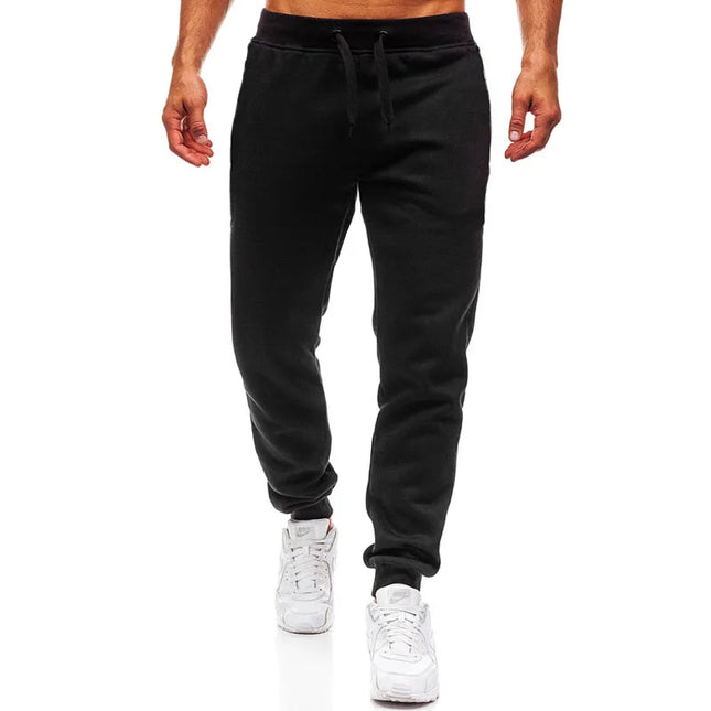 Mens Casual Pants Autumn Winter Fleece Sweatpants Men Joggers Elastic Waist Sport Casual Trousers Baggy Fitness Gym Clothing
