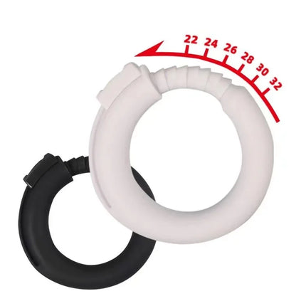 22-32mm Adjustable Silicone Cock Ring Male Delay Ejaculation Penis Rings Foreskin Corrector Lock Semen Cockrings Sex Toy for Men