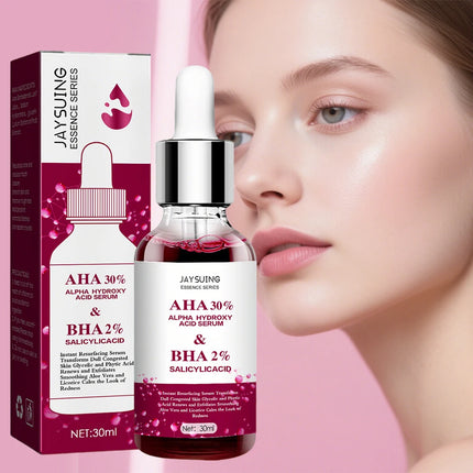 AHA 30%+BHA 2% Exfoliating Face Salicylic Acid Serum Moisturizing Nourish Smooth Pores Essence For Acne Blackhead Pores Skincare