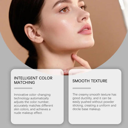 ZEPHOCO 2-in-1 Color Changing Foundation Stick Long Lasting Moisturizing Lightweight Foundation High Concealer Power Makeup
