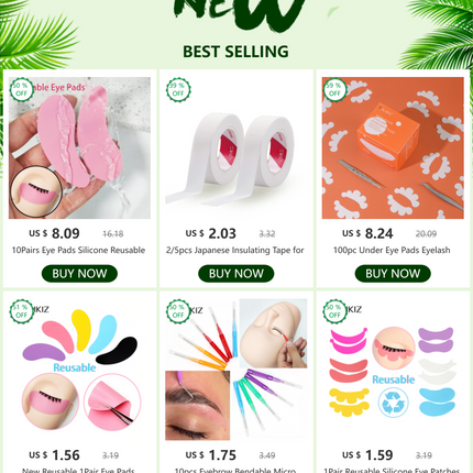 New Reusable 1Pair Eye Pads Silicone Stripe Lash Lift Eyelash Extension Hydrogel Patches Under Eye Gel Patch Makeup Tools