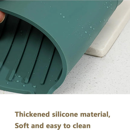 Kitchen Faucet Splash Pad Silicone Sink Faucet Splash Guard Mat Sponge Drain Pad Countertop Protector for Kitchen Bath Gadgets