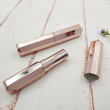 500PCS Octagonal Diamond Lip Balm Tube Empty Lipstick Tube Refillable Lip Gloss Container Lip Wax Tube Cosmetic Packaging Empty