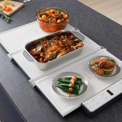 1PC Folding Hot Cutting Board Second Generation Home Multifunctional with Hot Pot Table Top Heating Insulated Dish Pad Square