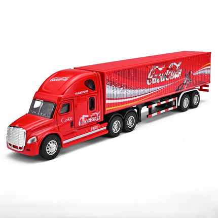 Alloy Car Model Container Transport Truck Engineering Trailer Toy Car Gift Display Collection