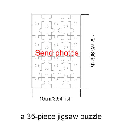 DIY custom puzzle pieces customizable to add your photos, Pet commemoration,Lovers Gifts Souvenirs Birthday Art Decoration perfe