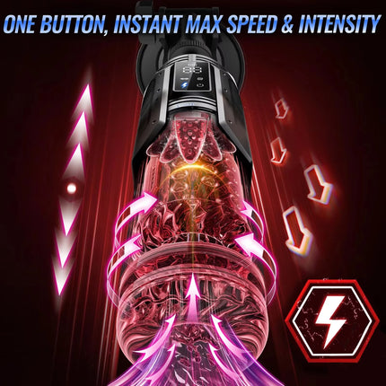 Automatic Male Masturbator 7 Thrusting Rotating Licking Sucking Sex Machines Penis Pump Adult Toys Pocket Pussy Sex Toy for Men