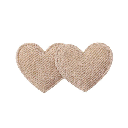 2PCS/Set Cute Heart Shaped Hair Clips for Baby Girl Candy Color Fabric Hairpin Princess Barrettes Kids Hair Accessories Headwear