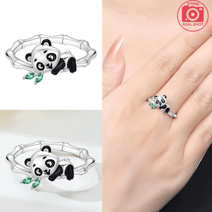 Original Romantic Heart-shaped White Zircon Shell Bowknot Rings 925 Sterling Silver  Women Jewelry Valentine's Day Birthday Gift