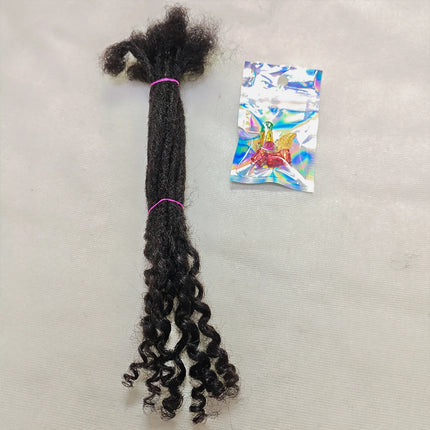Dreadlocks Sister Locs Extensions Handmade Soft Crochet Brazilian Human Hair Braiding 10in Ombre Short Hair 10Strands/lot