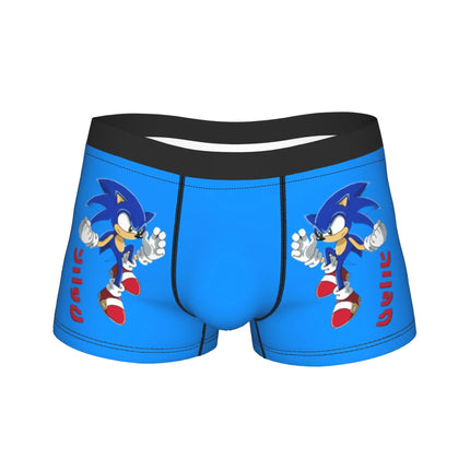 Shadowed Hedgehog Anime Cartoon Man Underwear  Boxer Briefs Shorts Panties Fashion Soft Underpants for Homme M-XXL