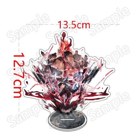 Fullmetal Alchemist 15cm Acrylic Stand Keychain Edward Elric Roy Mustang Double Sided HD Desk Decor Fan Gift