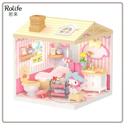 New Rolife Sanrio Dreamland Super Cute Diary Series DIY Handmade Music Box Surprise Assembly Toy Gift Original in Stock