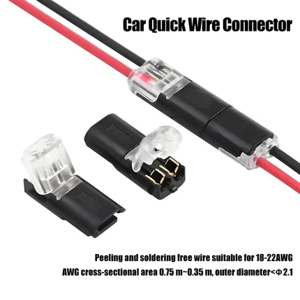 10/20/30/50/100 Pcs D2 Waterproof Plug Wire Connector 2 Pin Way Cable Plug Car Electric Wire Snap Connectors Strip Terminal