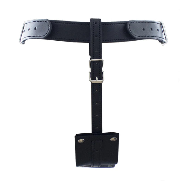 Leather Chastity Belt, Strapon Dildo Harness Underwear, Strap-on Anal Plug Butt Panties, Sex Toys For Women Men