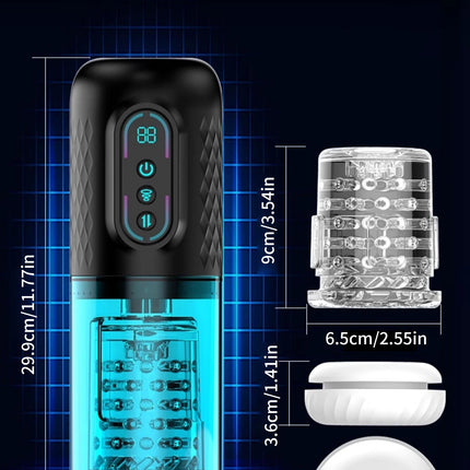 High Speed Automatic Thrusting Rotating Piston Stroker Masturbator Telescopic Vagina Blowjob Masturbation Sex Toys for Men 18