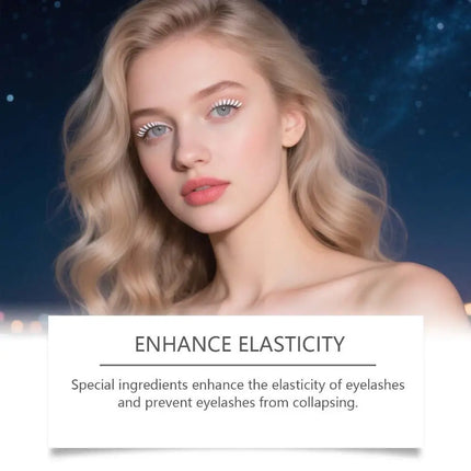 White Mascara Waterproof Fast Dry Eyelashes Curling Lengthening Makeup Eye Lashes Smooth Easy-to-Apply Texture White Ink Mascara