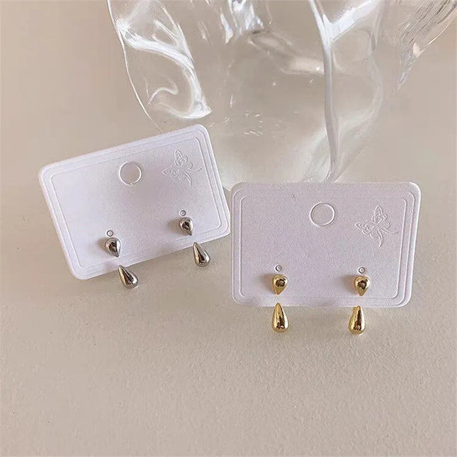 Simple Style Fashion Water Drop Earrings for Women Irregular Geometry Claw Stud Earrings Luxury Korean Female Summer Jewelry