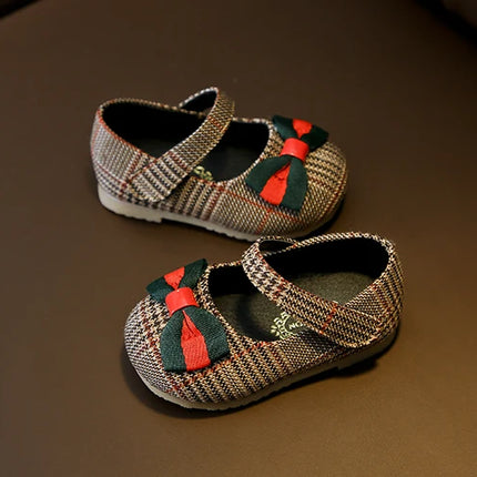 NEW Classic Winter Princess Shoes Baby Soft-solar Toddler Shoes Girl Children Plate Cloth Single Shoes 0-3 Years Old Bow Sandals