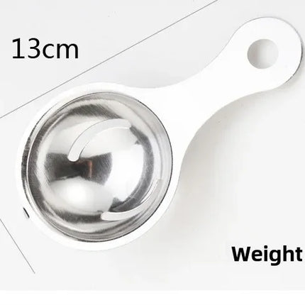 Egg Yolk Separator Stainless Steel Eggs White Filter Kitchen Gadgets Separating Funnel Spoon Divider Kitchen Utensils