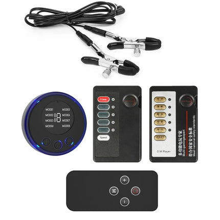Electric Shock Nipple Clamps Labia Clip Nipple Toy for Women Men Couple Electric Shock Foreplay Flirting Sex Toys for Pleasure