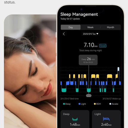 Qino K21 Smart Ring Health Monitor with Smart Touch Information vibration alert 5ATM Waterproof Skin Temperature Measurement