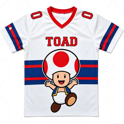 Men Women Super Mario Bros Yoshi Peach T Shirt Parents Kids Summer T-Shirt Children Short Sleeve Cartoon Top For Anime Fans Gift
