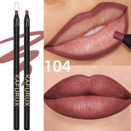 1PC Waterproof Matte Lip Liner Contours Lips in Shades Lipstick Long Lasting Non-stick Cup Hydrating Lip Makeup 12 Colors Gifts