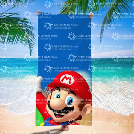 Cool Towel Soft Pool Classic Gift For Travel Gym Shower Camping Quick Dry Sports Large S-Super Game Beach M-Marios Towel