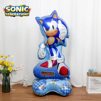 Sonic 3D Foil Balloon 62x148cm - Party Birthday Decoration Gift / Sonic 3D Balloon 62x148cm - Party Decoration Gift