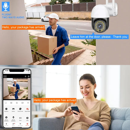 Tuya Wifi Camera Outdoor 8MP 10X PTZ Zoom Smart Home Security Video Surveillance Wireless IP Camera AI Automatic Human Tracking