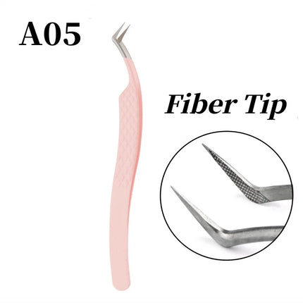 Lash Tweezers with Fiber Tip Tweezers for Eyelash Extensions Fiber Tips Eyelash Tweezers Eyelash Extensions Lash Tweezers