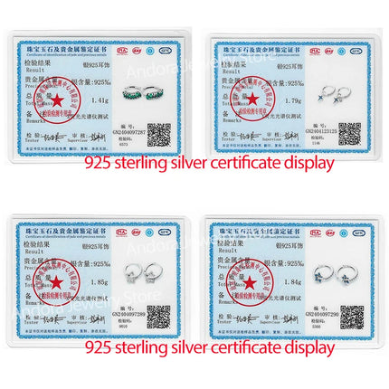 Real 925 Sterling Silver Star Earrings For Women Sparkling Zircon Ear Studs Luxury Fine Engagement Wedding Jewelry Gift For Girl