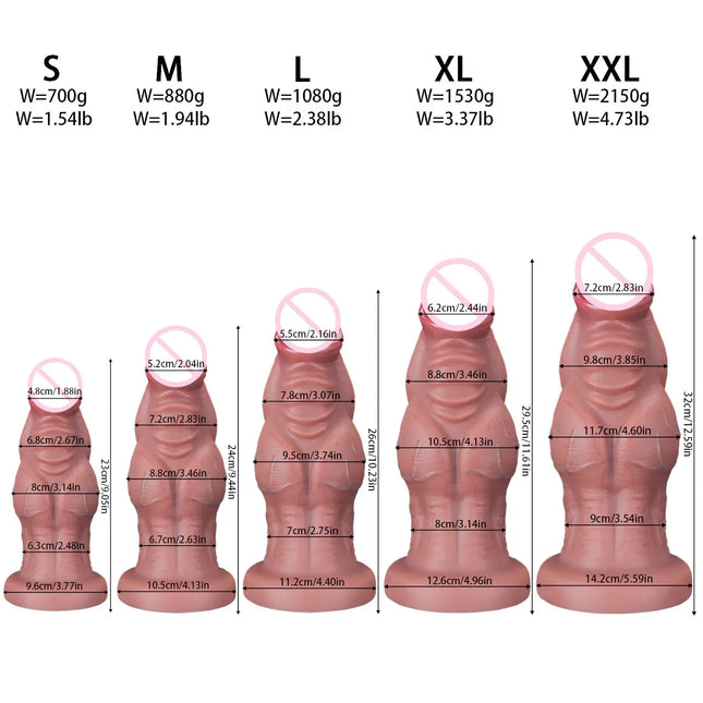 S-XXL Super Huge Anal Dildo 18+ Sex Toys for Wome Men Butt Plug Anal Dilation G-spot/prostate Massage Big Anal Plug Butplug