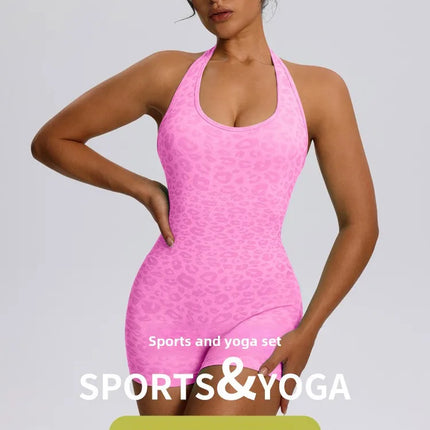 Women's One-Piece Yoga Fitness Suit Hollow out Beautiful Back Running Sportswear Moisture Wicking Summer Autumn Winter
