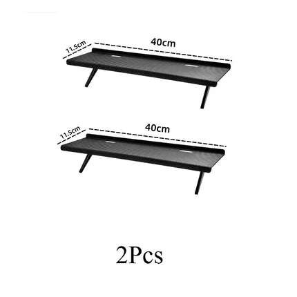 Adjustable TV/Monitor Top Shelf Organizer - Universal Space-Saving Rack for Router, Media Box,Accessories & Cable Management