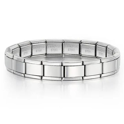 2025 Fashion Functional Elastic Bracelet Modular Bulk Italian Charms Links Fit Bracelet Stainless Steel Jewelry Wholesale