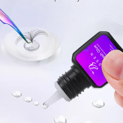 Dassen 5ML 1 Second Fast Drying Strong False Eye Lash Extension UV Glue Adhesive Retention Low Smell Mink Eyelash Glue UV
