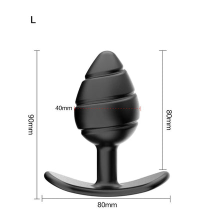 Silicone Anal Plug Soft Butt Plug with Metal Ball Rolling Massage for Women Male Erotic Massager Dildo Vibrator Anal Toys Adult