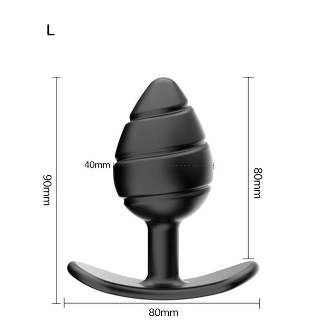 Silicone Anal Plug Soft Butt Plug with Metal Ball Rolling Massage for Women Men Erotic Massager Dildo Vibrator Anal Toys Adult