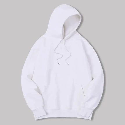 Masculino Cor Sólida Com Capuz Suéteres Masculino Camisola De Lã Quente Moda Roupas De Rua Solta Respirável  Hoodie Men