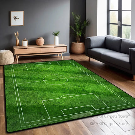 Football Field Carpet Living Room Foldable Big Size Floor Mats 200x300cm Non-slip Play Mat for Children Bedroom Machine Washable