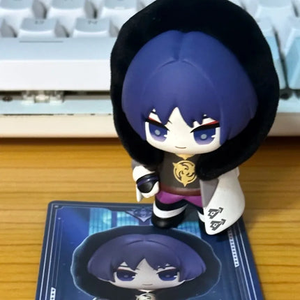 In Stock Genshin Impact Fatui Harbinger Serie Blind Box Q Version Anime Figure Collection Desktop Mystery Box Surprise Toy Gifts