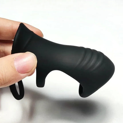 Reusable Penis Ring Scrotum Bondage Cock Ring Sex Toys For Men Chastity Cage Testicle Bondage Lock Ring Adult Sex Product Shop