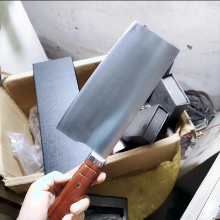 8.5 Inch Slicing Knife SG2 Powder High-Speed Steel Core 3-layer Clad Steel Blade Wood Handle Chef Cleaver Handmade Kitchen Knife