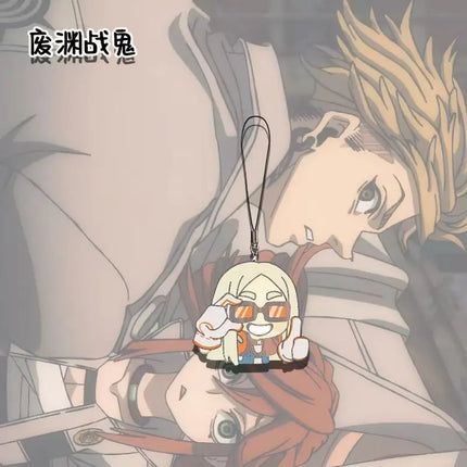 Anime GACHIAKUTA Mobile Phone Lanyard Rudo Enjin Zanka Riyo Jabber Acrylic Keychain Pendant Chains for Accessories Bag Fans Gift