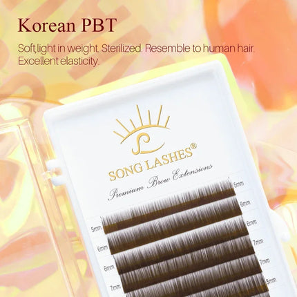 SONG LASHES Wholesales High quality Professional Customized Eyebrow Extensions no curl False Eyelashes Extensions & Tools