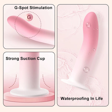 Beginner Dildo with Strong Suction Cup Vaginal  G-spot Stimulator & Male Prostate Massager  Adult Sex Toys for Couples Lesbian