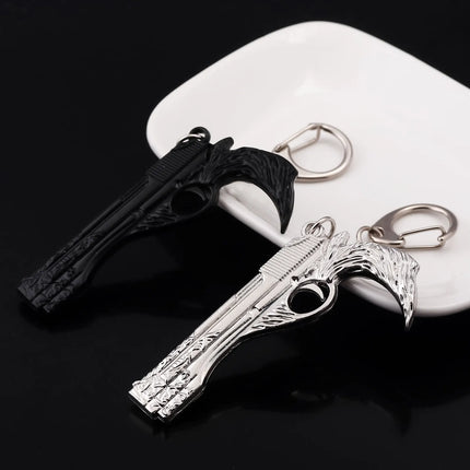Game DMC Keychain Dante Sword Rebellion Awakening Keyring Nero Red Queen Keychains Weapon Pendant for Men Jewelry