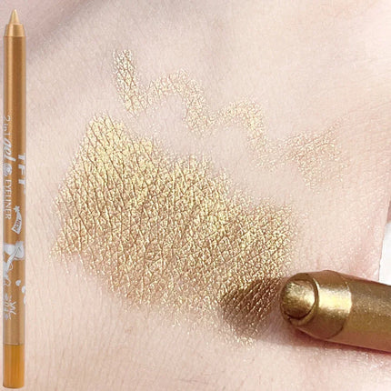7 Colors Colorful Glitter Gold Eyeliner Pen Lasting No Fade Color Women Not Blooming Matte Eye Liner Gel Pen Makeup Cosmetics